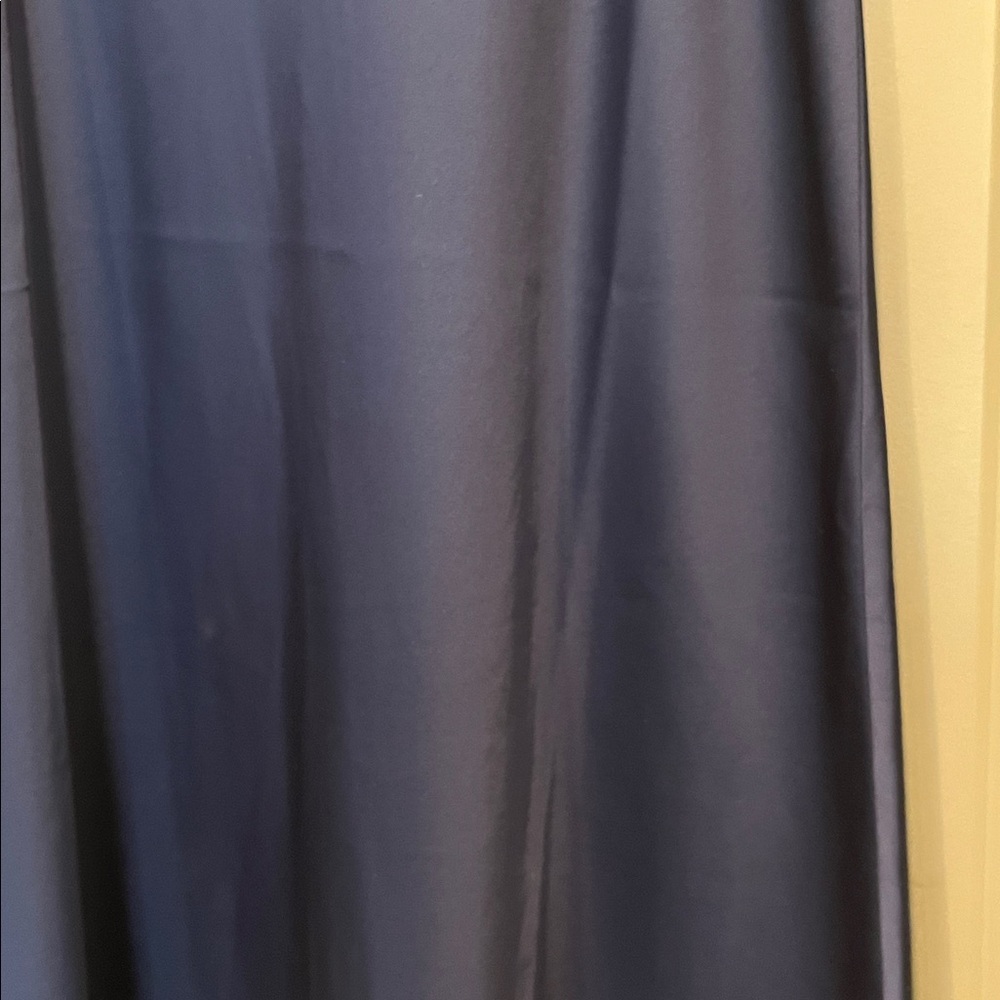 J.Crew Gwyneth Satin Slip Skirt. Navy midi women’s size XS. - Picture 3 of 4